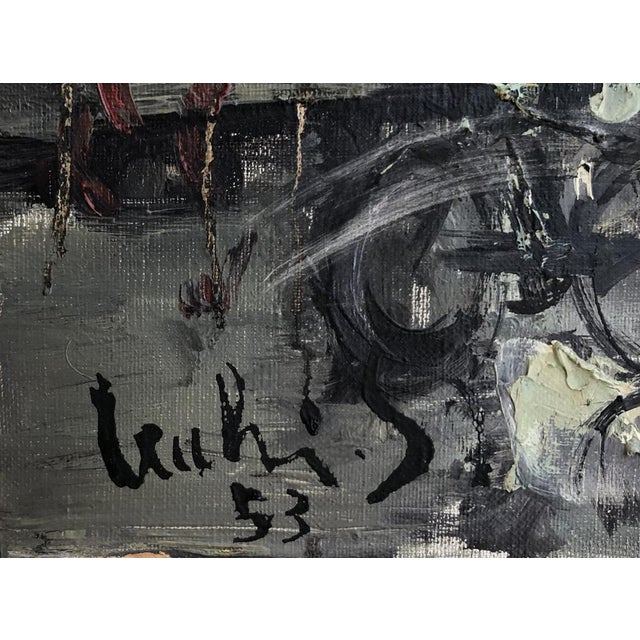 Modern Sergio Cecchi, La place du Molard animée, 1953, Oil on Canvas, Framed For Sale - Image 3 of 9