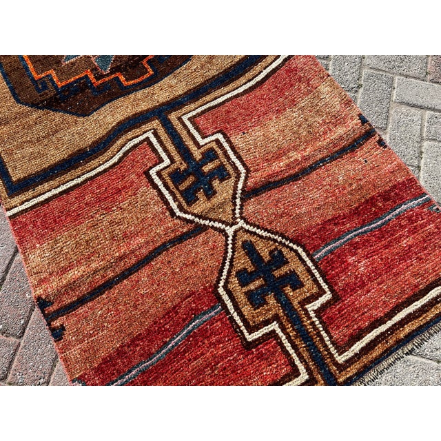 Textile 1960s Handmade Turkish Rug - 39" X 84" For Sale - Image 7 of 11