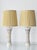 Antique Art Nouveau Gouda Pottery Table Lamps with Silk Shade by Plateelbakkerij Zuid-Holland, 1918, Set of 2 For Sale - Image 17 of 17