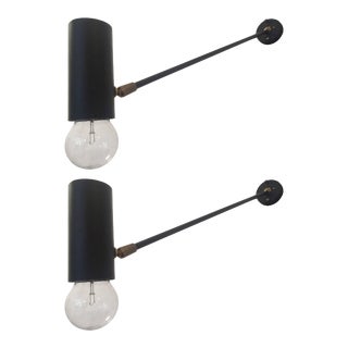French Directional 1950s Wall Lights - A Pair For Sale