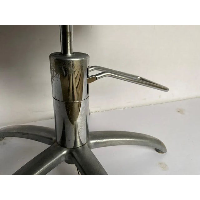 Pivoting Hairdresser Armchair in Skai, 1970s For Sale - Image 4 of 13