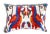2020s Contemporary Silk Velvet Ikat Pillow For Sale - Image 5 of 5
