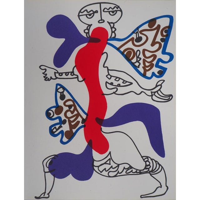 Charles Lapicque, Surreal Butterfly, Lithograph For Sale - Image 5 of 5