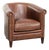 English-Style Club Chair in Cowhide Leather For Sale