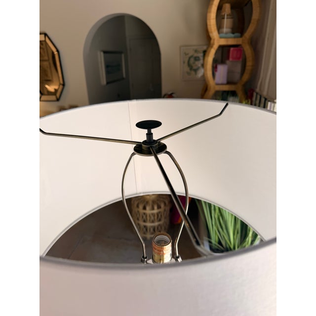 Early 21st Century Uttermost White Table Lamp For Sale - Image 5 of 8