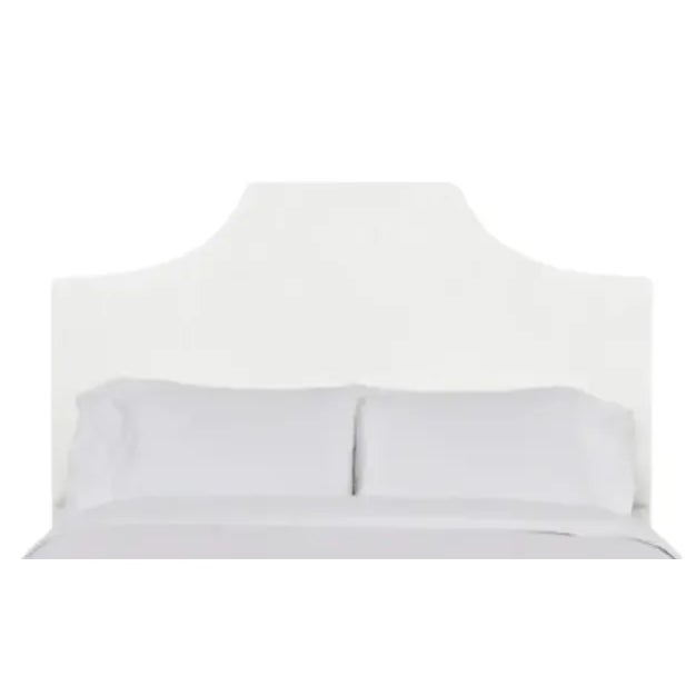 Kit California King Headboard, Ivory Linen For Sale