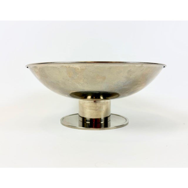 Art Deco Austrian Silver Plated Centerpiece Bowl, 1940s For Sale - Image 10 of 10