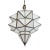 Indian Vintage Double Prism Indian Frosted Glass Pendant Light For Sale - Image 3 of 6