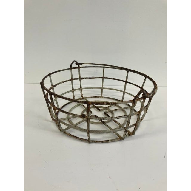 Early 20th Century Early 20th Century Rustic Wire Basket For Sale - Image 5 of 8