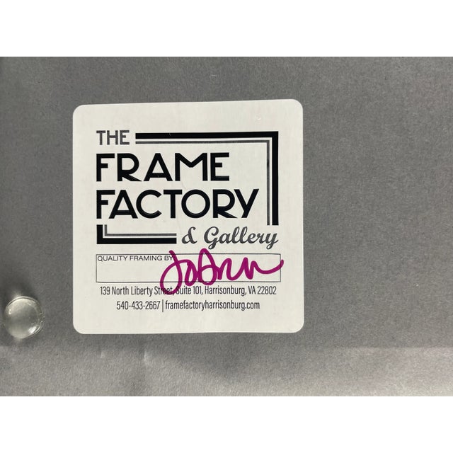 1970s Old English Sheepdog Embroidery With Two Puppies For Sale - Image 4 of 6