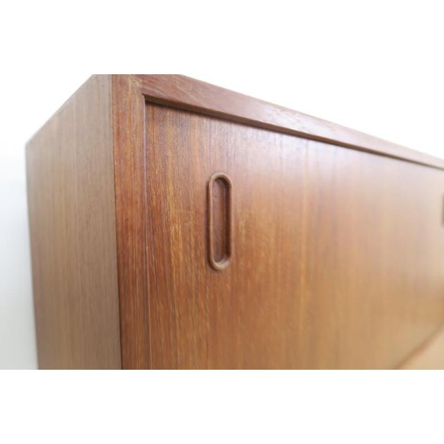 Teak Sideboard with Sliding Doors and Drawers, 1960s For Sale - Image 10 of 11