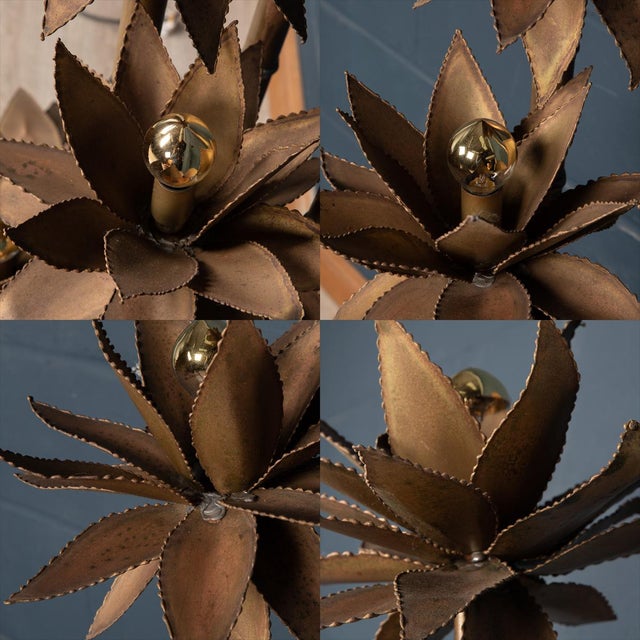 20th Century French Palm Floor Lamp by Maison Jansen, 1970s For Sale - Image 12 of 13