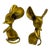 Vintage Brass Mice, a Pair For Sale