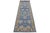 Classic Ziegler Rust Blue Hand-Knotted Wool Runner - 2'8'' X 9'3'' For Sale - Image 4 of 7