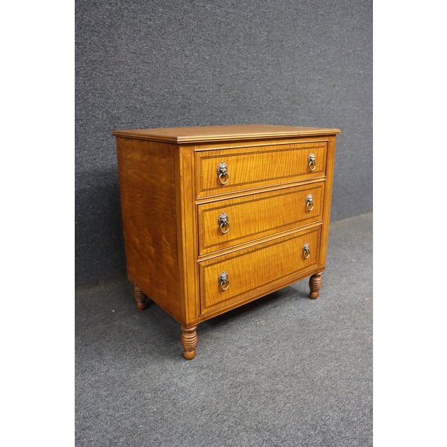 Wood Councill Tiger Maple Chest For Sale - Image 7 of 12