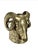 Vintage Pair of Rare Brass Ram's Head Bookends For Sale - Image 4 of 10