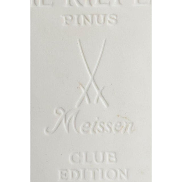 Relief Plaque in White Biscuit Porcelain with Motif of Trees by Meissen, 1970s For Sale - Image 4 of 5