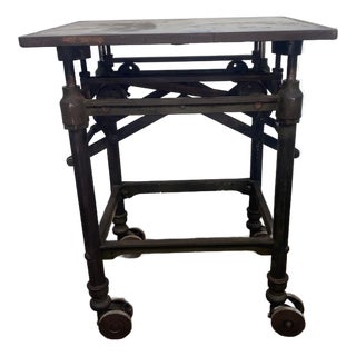Turn of the 20th Century Adjustable Printers " Turtle" Table For Sale