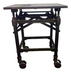 Turn of the 20th Century Adjustable Printers " Turtle" Table