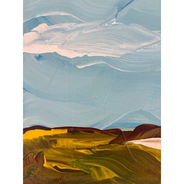 Expressionism “A Quiet Journey,” Original Acrylic Expressive Landscape by Linda McDonough For Sale - Image 3 of 9