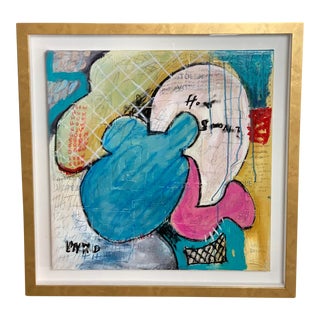 Contemporary Abstract Linwood “How Soon“ Original Painting For Sale