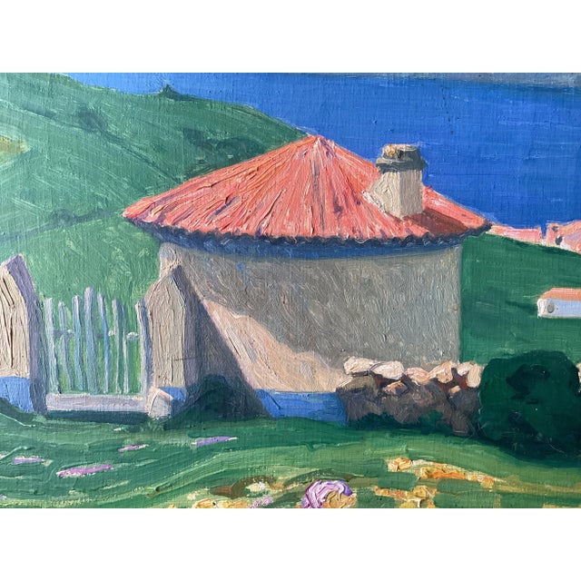French Mid 20th Century ‘Six Days in Corsica’ Oil on Canvas Painting by Raymond Thibesart, Framed For Sale - Image 3 of 12
