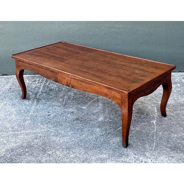 Wood Vintage Italian Wood Coffee Table For Sale - Image 7 of 12