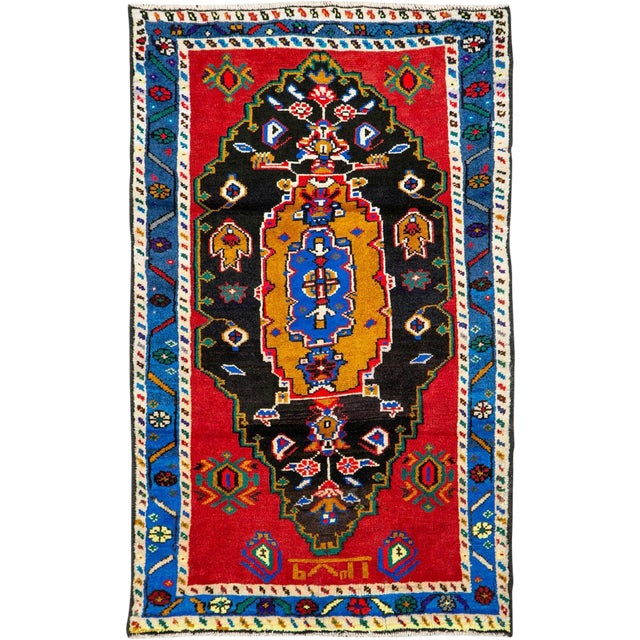 Vintage Persian Hamadan Rug – Size: 2' 7" X 4' 2" For Sale