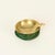 Mid-Century Italian Brass and Green Suede Ashtray, 1950s For Sale - Image 4 of 12