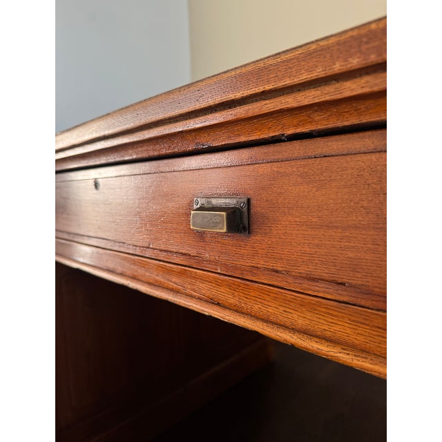 Wood Antique Shanghai Lawyer’s Desk c.1910 – Qing Dynasty | Northern Elm For Sale - Image 7 of 14