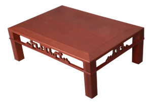 Baker Furniture Hollywood Regency Chinoiserie Carved Mahogany Coffee Table, Newly Refinished