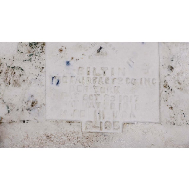 Vintage Navy Blue Ceramic Recessed Soap Dish For Sale - Image 10 of 11