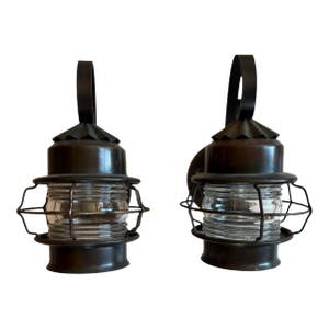 Vintage Outdoor Lantern Porchlights - a Pair