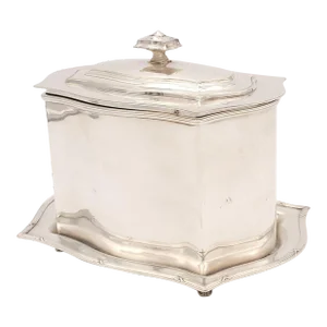 Silver Plate Tea Caddy, Scotland Circa 1920
