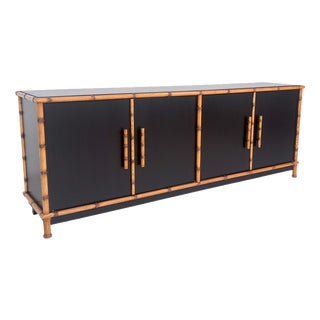 Mid-Century Bamboo Sideboard, Italy, 1960s For Sale
