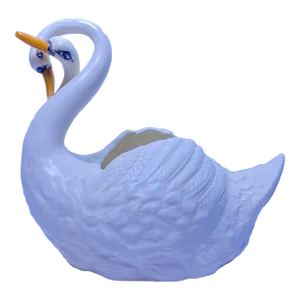 Vintage Swan “Love for Life” Planter by Demland Molds