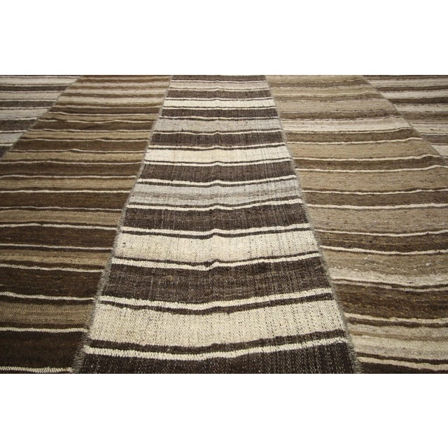Mid 20th Century Wabi-Sabi Turkish Kilim Rug - 10'09 X 14'10 For Sale - Image 4 of 7