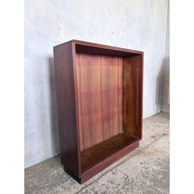 Mid-Century Handmade Teak Open Bookcase or Display Cabinet For Sale - Image 3 of 10