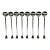 1986 Vintage Danish Boho Chic Dansk Thistle Stainless Steel Flatware, Iced Tea Spoons - Set of 8 For Sale