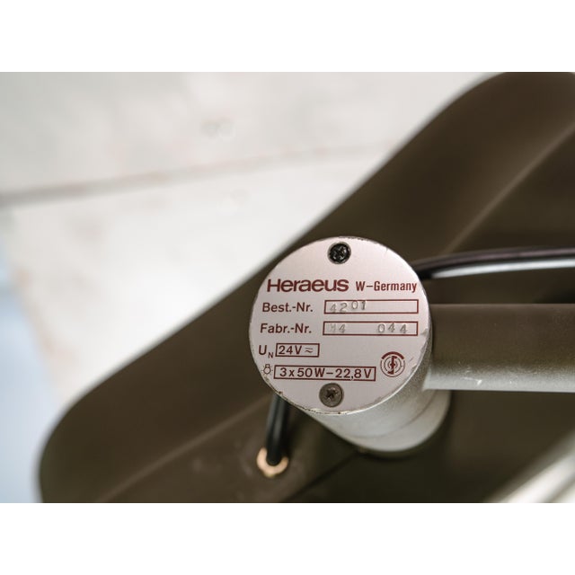 Military Surgical Floor Light from Heraeus Hanaulux London, Germany, 1990s For Sale - Image 12 of 18