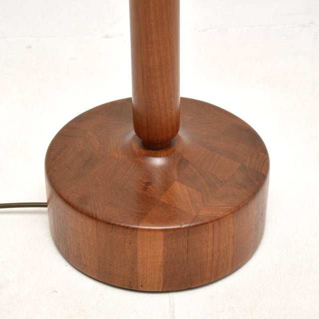 Wood Vintage Danish Teak Rise and Fall Floor Lamp, 1960s For Sale - Image 7 of 8