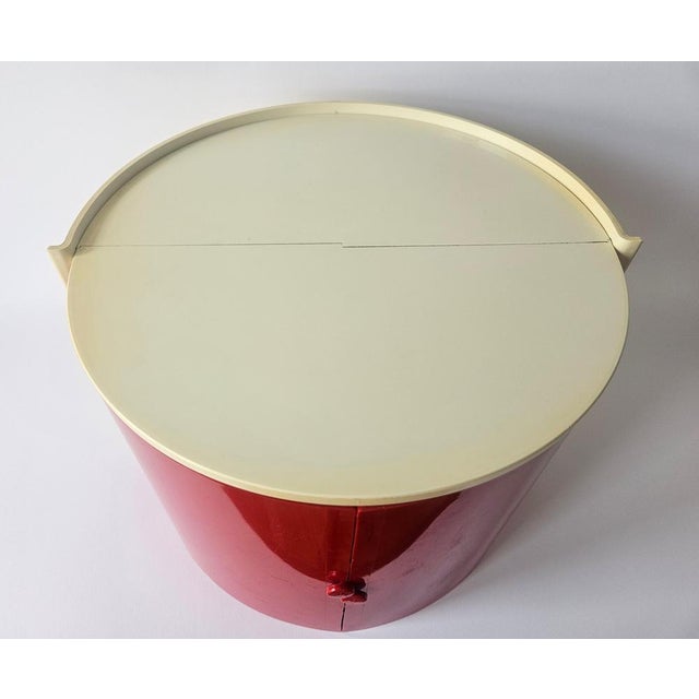 Mid-Century Space Age Table Toiletries Box with Mirror by Plastimat, Italy, 1970s For Sale - Image 3 of 18
