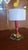 Vintage Small Red Frame Table Lamp Italy 1960's For Sale - Image 4 of 4
