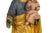 Yellow 17th/18th Century Spanish Polychromed Statue of Saint Joseph With Infant Christ For Sale - Image 8 of 18