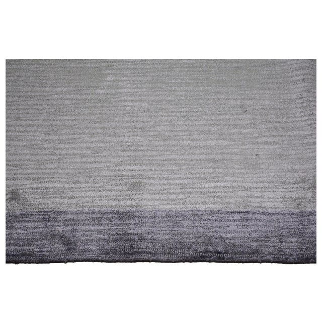 Modern Indian Hand Knotted Bamboo Rug, 8'x10' For Sale - Image 4 of 4