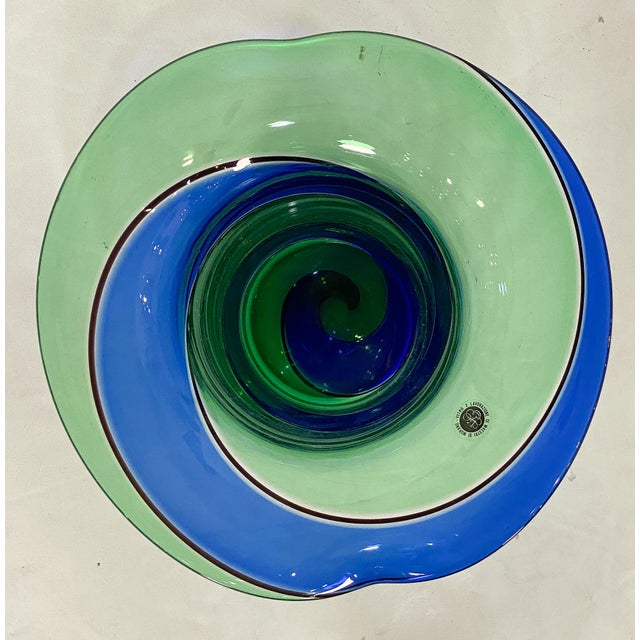 Glass Art Glass Vase by Murano of Italy For Sale - Image 7 of 8