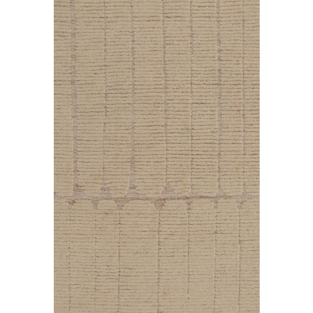 Hand-knotted in wool and cotton, this 3x14 contemporary oversized rug is an exciting new addition to Rug & Kilim’s Modern...