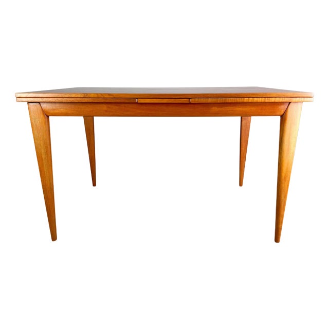 Mid-Century Extendable Teak Dining Table by Niels O. Moller for J. L. Møllers Møbelfabrik For Sale