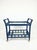 A classic 1970s Hollywood Regency style bar cart expertly constructed from authentic, thick solid-core vintage rattan...