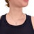 A fine signed vintage silver pendant necklace. By Elsa Peretti for Tiffany & Co. In sterling silver. From the 'Double Tear...